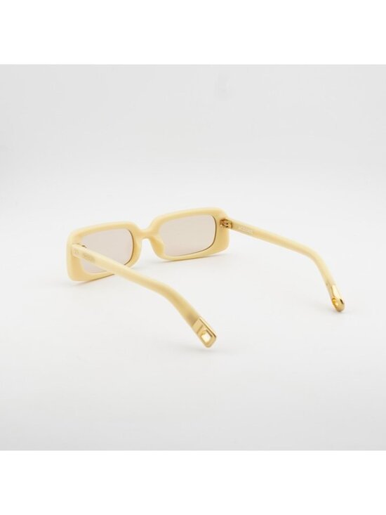 Jacquemus AZZURO JAC/47 C3 Sunglasses Pear Rectangle Frame, Peach Lenses